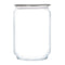 LUMINARC FLAT LID JAR GREY, 1LT (100MM DIA)