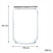 LUMINARC FLAT LID JAR GREY, 1LT (100MM DIA)
