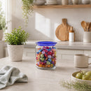 LUMINARC FLAT LID JAR BLUE, 750ML