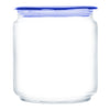 LUMINARC FLAT LID JAR BLUE, 750ML