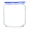 LUMINARC FLAT LID JAR BLUE, 750ML (100MM DIA)