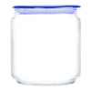 LUMINARC FLAT LID JAR BLUE, 750ML (100MM DIA)