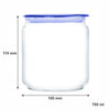 LUMINARC FLAT LID JAR BLUE, 750ML