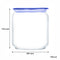 LUMINARC FLAT LID JAR BLUE, 750ML (100MM DIA)