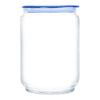 LUMINARC FLAT LID JAR BLUE, 1LT