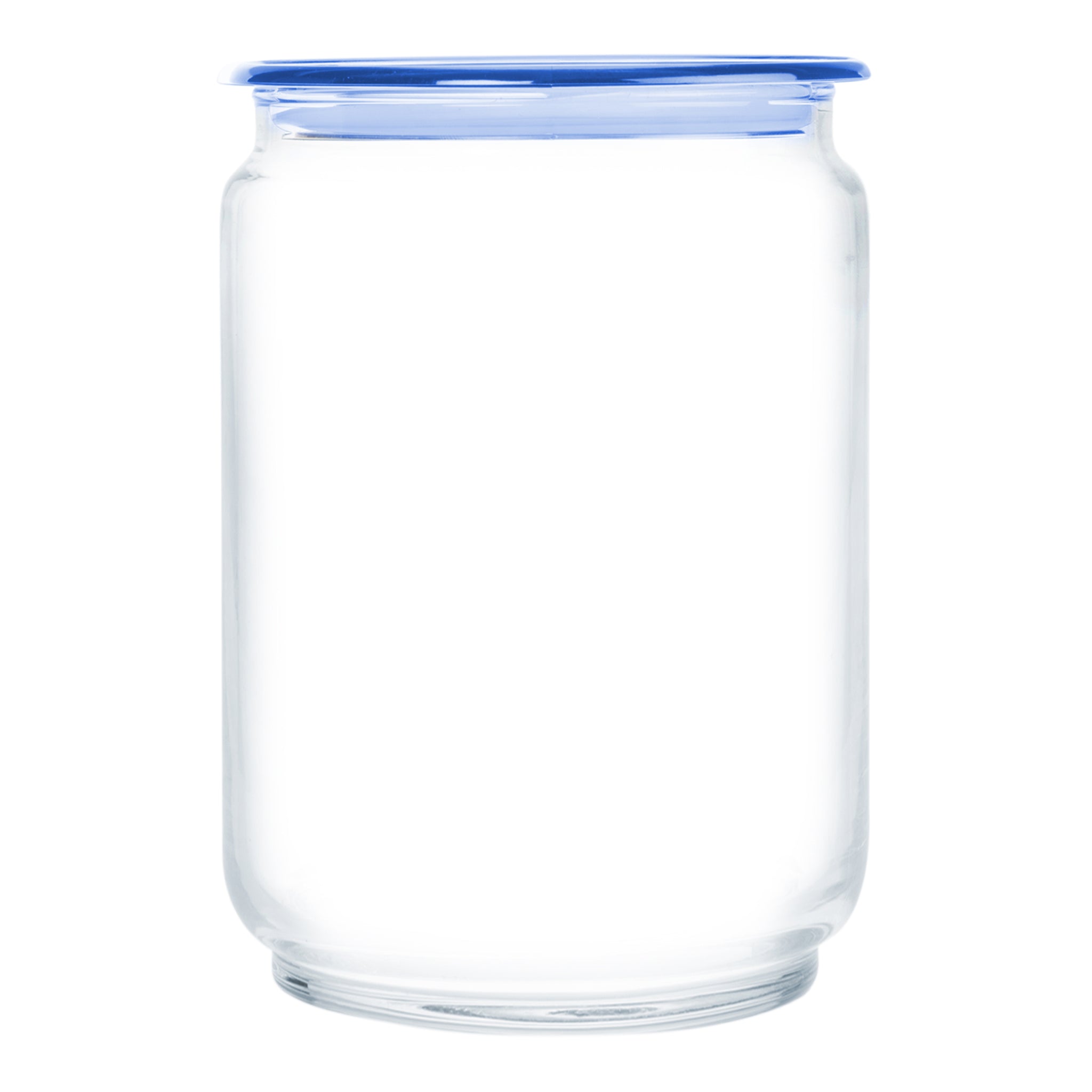 LUMINARC FLAT LID JAR BLUE, 1LT