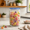 LUMINARC FLAT LID JAR BLUE, 1LT