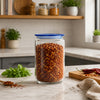 LUMINARC FLAT LID JAR BLUE, 1LT