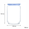 LUMINARC FLAT LID JAR BLUE, 1LT