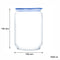 LUMINARC FLAT LID JAR BLUE, 1LT (100MM DIA)