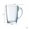 LUMINARC NEW MORNING TEMPERED GLASS BULLET SHAPE MUG, 320ML