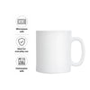 LUMINARC EVOLUTION PEPS WHITE OPAL GLASS CAN SHAPE MUG, 320ML