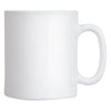 LUMINARC EVOLUTION PEPS WHITE OPAL GLASS CAN SHAPE MUG, 320ML