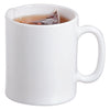 LUMINARC EVOLUTION PEPS WHITE OPAL GLASS CAN SHAPE MUG, 320ML