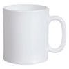 LUMINARC EVOLUTION PEPS WHITE OPAL GLASS CAN SHAPE MUG, 320ML