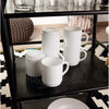 LUMINARC EVERYDAY WHITE OPAL GLASS CAN SHAPE STACKING MUG, 290ML