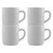 LUMINARC EVERYDAY OPAL GLASS WHITE CAN SHAPE STACKING MUG, (290ML)