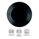 LUMINARC HARENA BLACK OPAL TEMPERED DINNER PLATE, 270MM DIA