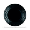 LUMINARC HARENA BLACK OPAL TEMPERED DINNER PLATE, 270MM DIA