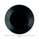 LUMINARC HARENA BLACK OPAL TEMPERED DINNER PLATE, (270MM DIA)