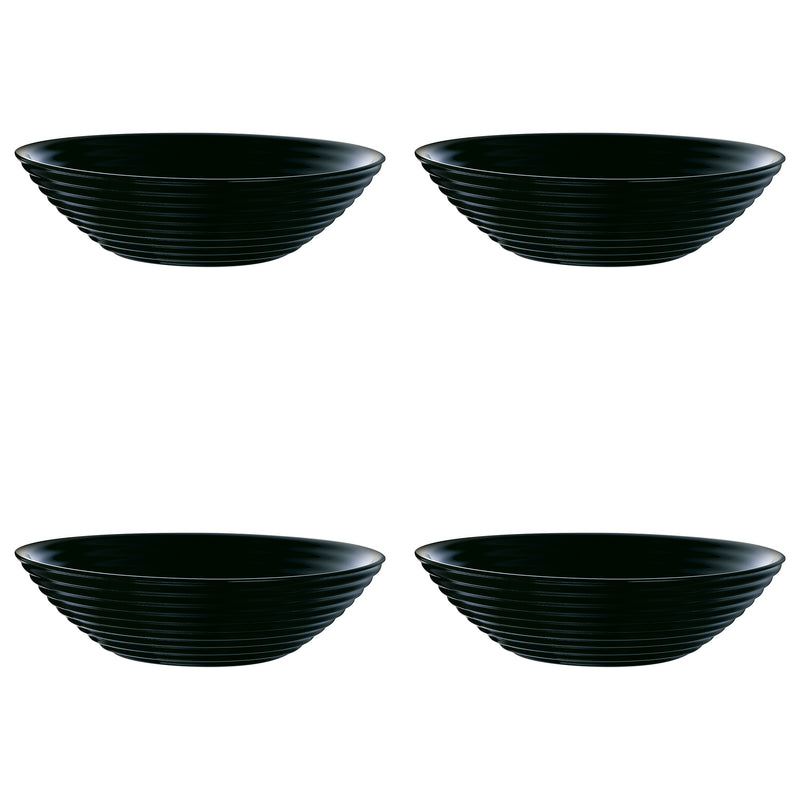 LUMINARC HARENA BLACK OPAL DINNERWARE SET, 12 PIECE SET
