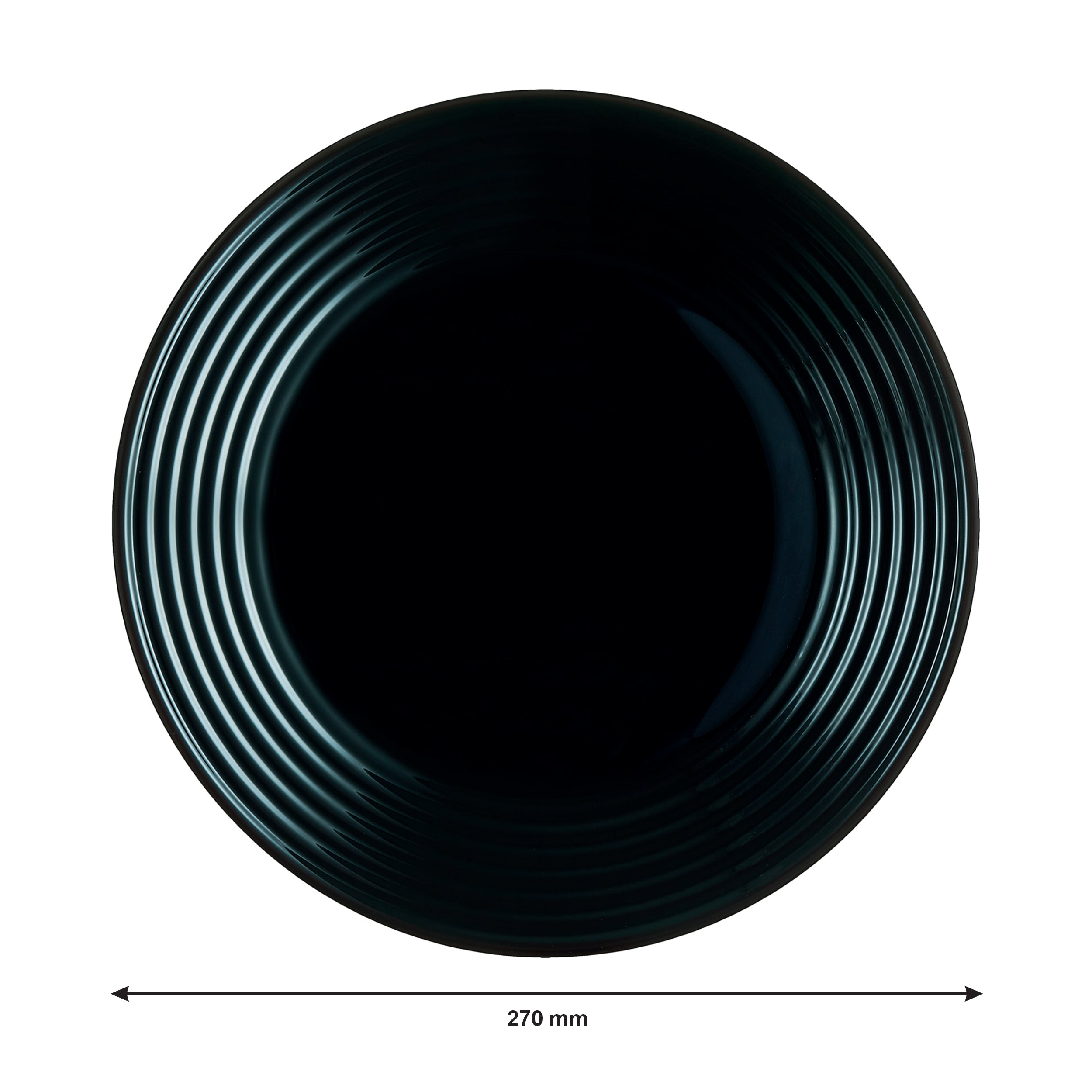 LUMINARC HARENA BLACK OPAL DINNERWARE 12PCE SET