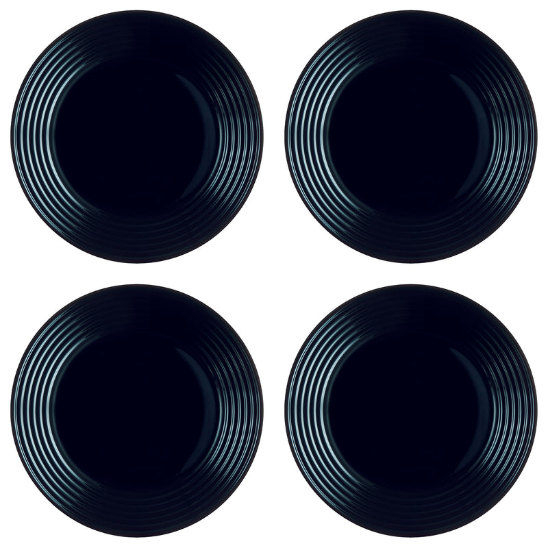 LUMINARC HARENA BLACK OPAL DINNERWARE SET, 12 PIECE SET