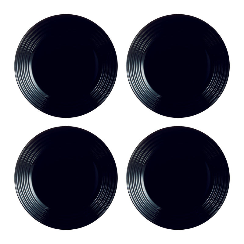 LUMINARC HARENA BLACK OPAL DINNERWARE SET, 12 PIECE SET