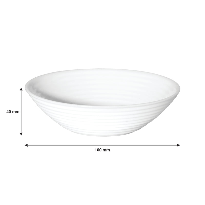 LUMINARC STAIRO WHITE OPAL DINNERWARE 12 PIECE SET