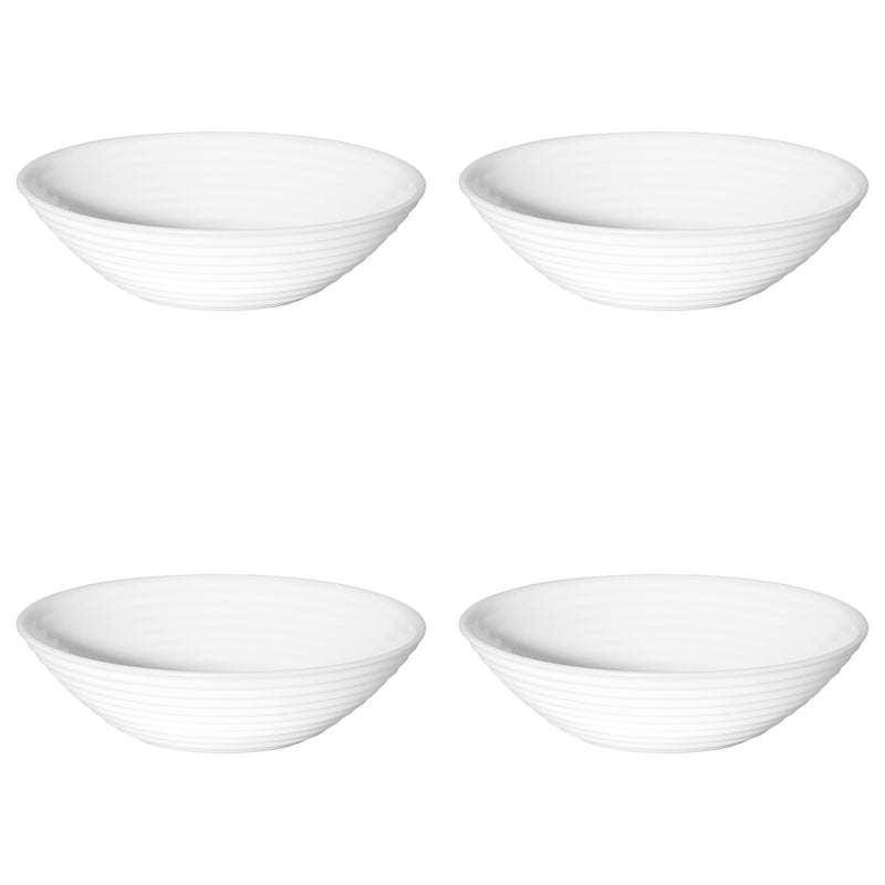 LUMINARC STAIRO WHITE OPAL DINNERWARE 12 PIECE SET