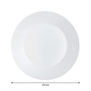 LUMINARC STAIRO WHITE OPAL DINNERWARE 12 PIECE SET