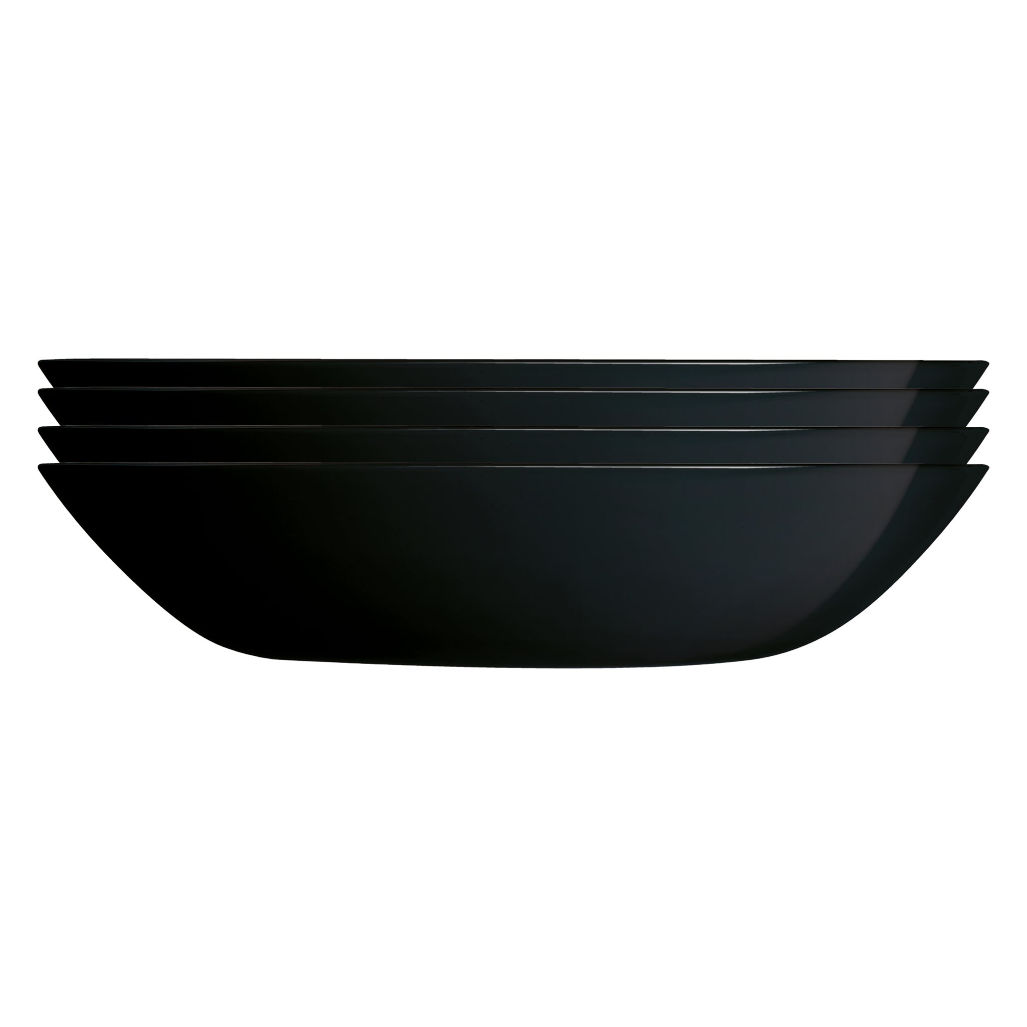 LUMINARC OPAL BLACK DINNERWARE 12 PIECE SET