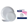 LUMINARC OPAL GREY DINNERWARE 12PCS SET
