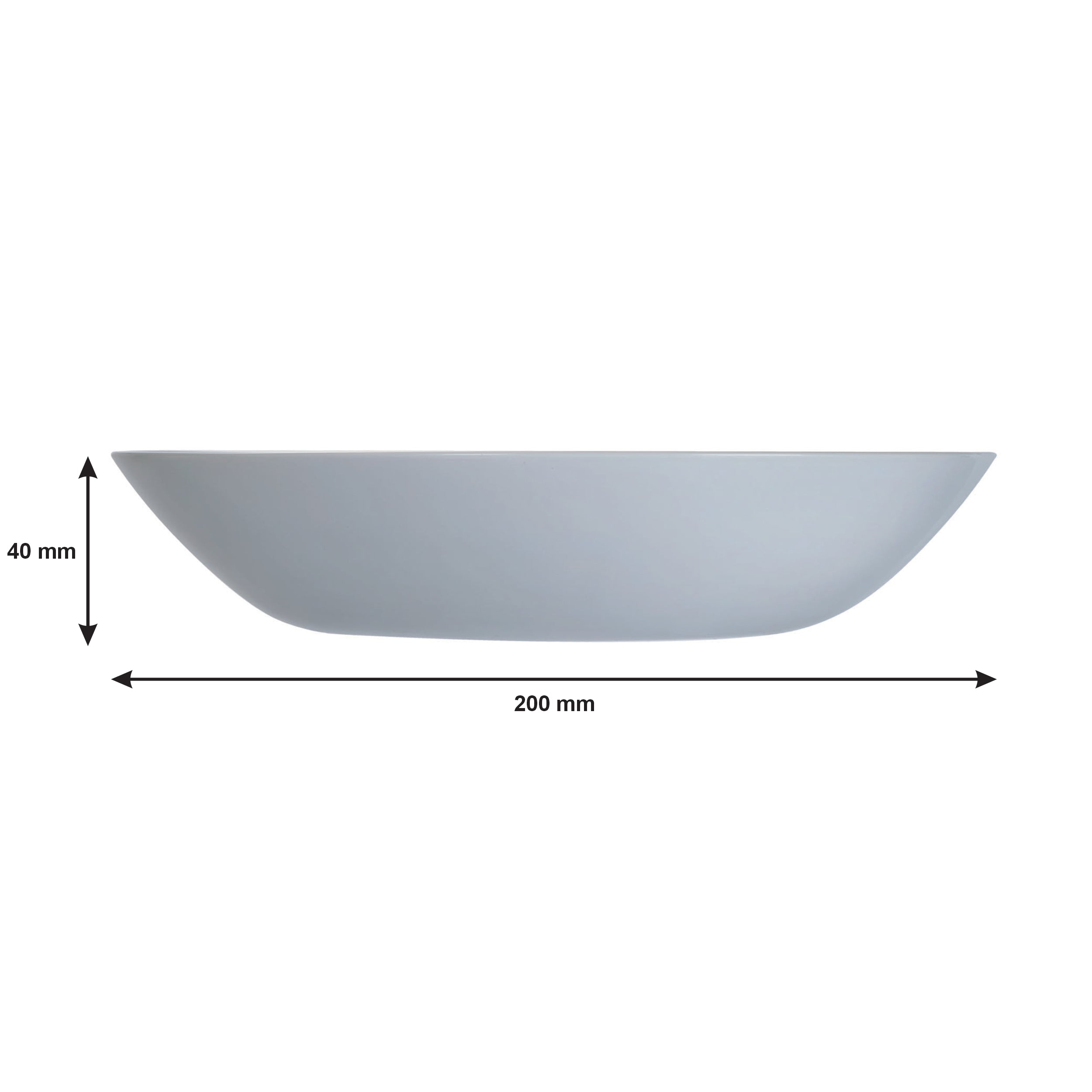 LUMINARC OPAL GREY DINNERWARE 12PCS SET