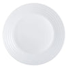 LUMINARC STAIRO WHITE OPAL TEMPERED GLASS SIDE PLATE, 190MM DIA