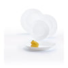 LUMINARC STAIRO WHITE OPAL TEMPERED GLASS LARGE DINNER PLATE, (270MM DIA)