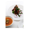 LUMINARC STAIRO WHITE OPAL TEMPERED GLASS LARGE DINNER PLATE, (270MM DIA)