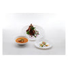 LUMINARC STAIRO WHITE OPAL TEMPERED GLASS LARGE DINNER PLATE, 270MM DIA