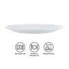 LUMINARC STAIRO WHITE OPAL TEMPERED GLASS LARGE DINNER PLATE, 270MM DIA