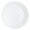 LUMINARC STAIRO WHITE OPAL TEMPERED GLASS LARGE DINNER PLATE, (270MM DIA)