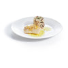 LUMINARC STAIRO WHITE OPAL TEMPERED GLASS LARGE DINNER PLATE, 270MM DIA
