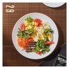 LUMINARC STAIRO WHITE OPAL TEMPERED GLASS LARGE DINNER PLATE, (270MM DIA)