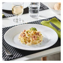 LUMINARC STAIRO WHITE OPAL TEMPERED GLASS LARGE DINNER PLATE, (270MM DIA)
