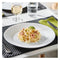 LUMINARC STAIRO WHITE OPAL TEMPERED GLASS LARGE DINNER PLATE, (270MM DIA)