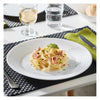 LUMINARC STAIRO WHITE OPAL TEMPERED GLASS LARGE DINNER PLATE, (270MM DIA)