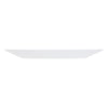 LUMINARC STAIRO WHITE OPAL TEMPERED GLASS LARGE DINNER PLATE, (270MM DIA)