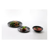 LUMINARC HARENA BLACK OPAL TEMPERED GLASS SIDE PLATE, 190MM DIA