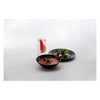 LUMINARC HARENA BLACK OPAL TEMPERED GLASS SIDE PLATE, 190MM DIA