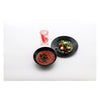 LUMINARC HARENA BLACK OPAL TEMPERED GLASS SIDE PLATE, 190MM DIA