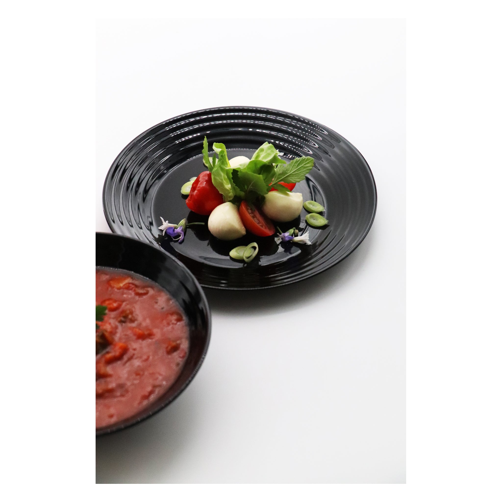 LUMINARC HARENA BLACK OPAL TEMPERED GLASS MULTI-PURPOSE BOWL 450ML, 160MM DIA